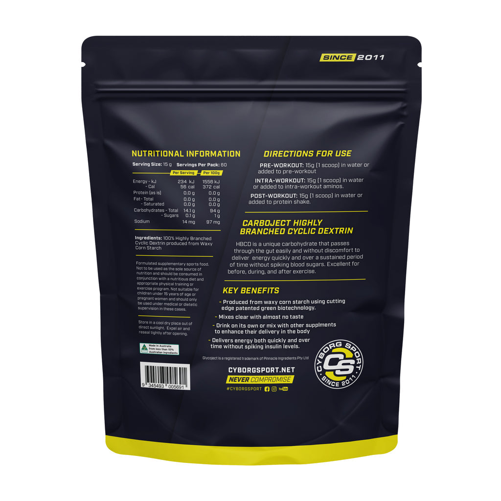 Cyborg Sport Highly Branched Cyclic Dextrin - Victorious Fitness Supplements Hervey Bay