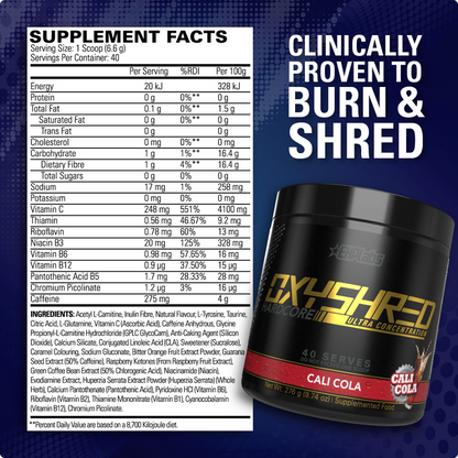 EHP Labs Oxyshred Hardcore - Victorious Fitness Supplements Hervey Bay