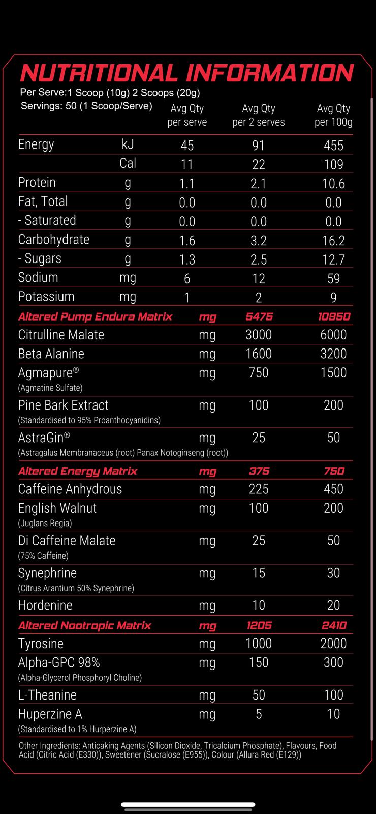 Altered State (New Formula) - Victorious Fitness Supplements Hervey Bay