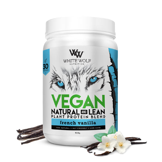 White Wolf Nutrition Natural + Lean Vegan Protein - Victorious Fitness Supplements Hervey Bay