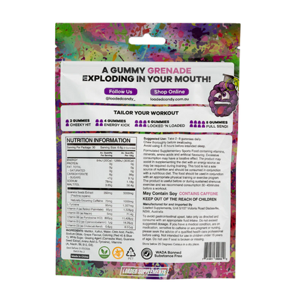 PRE-WORKOUT GUMMIES BY LOADED CANDY
