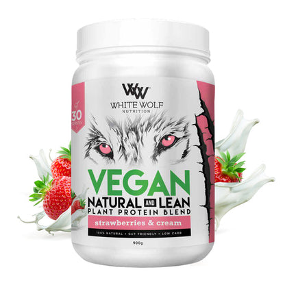 White Wolf Nutrition Natural + Lean Vegan Protein - Victorious Fitness Supplements Hervey Bay