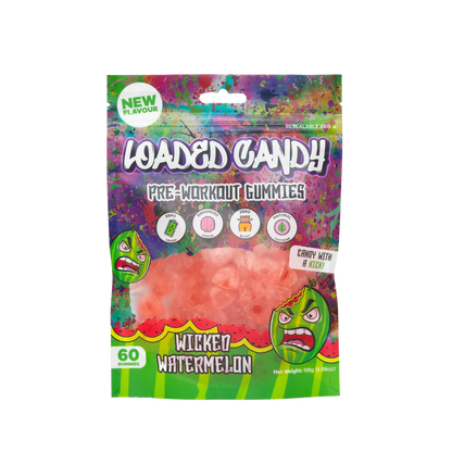 PRE-WORKOUT GUMMIES BY LOADED CANDY