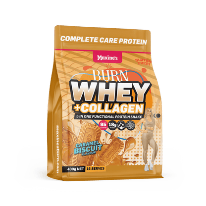 Maxine's Burn Whey + Collagen - Victorious Fitness Supplements Hervey Bay