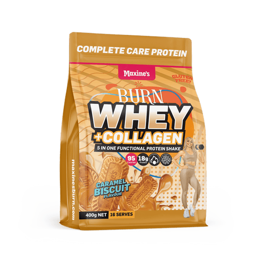 Maxine's Burn Whey + Collagen - Victorious Fitness Supplements Hervey Bay