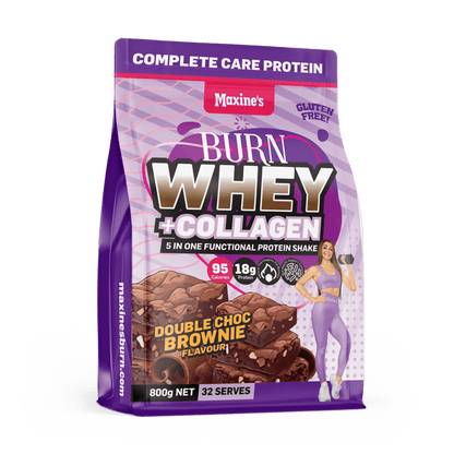 Maxine's Burn Whey + Collagen - Victorious Fitness Supplements Hervey Bay