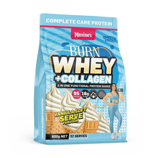 Maxine's Burn Whey + Collagen - Victorious Fitness Supplements Hervey Bay