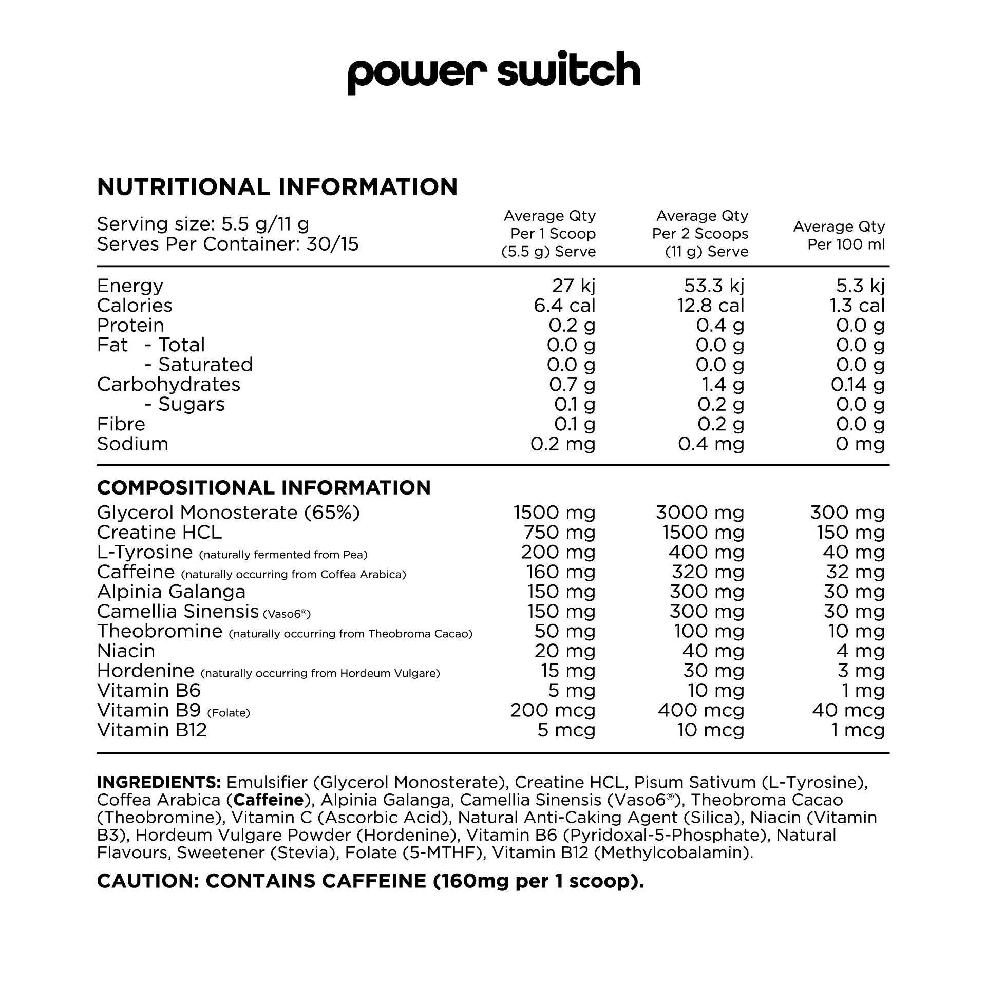 Switch Nutrition Power Switch Advanced - Victorious Fitness Supplements Hervey Bay