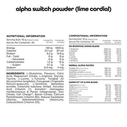 Switch Nutrition Alpha Switch Powder - Victorious Fitness Supplements Hervey Bay